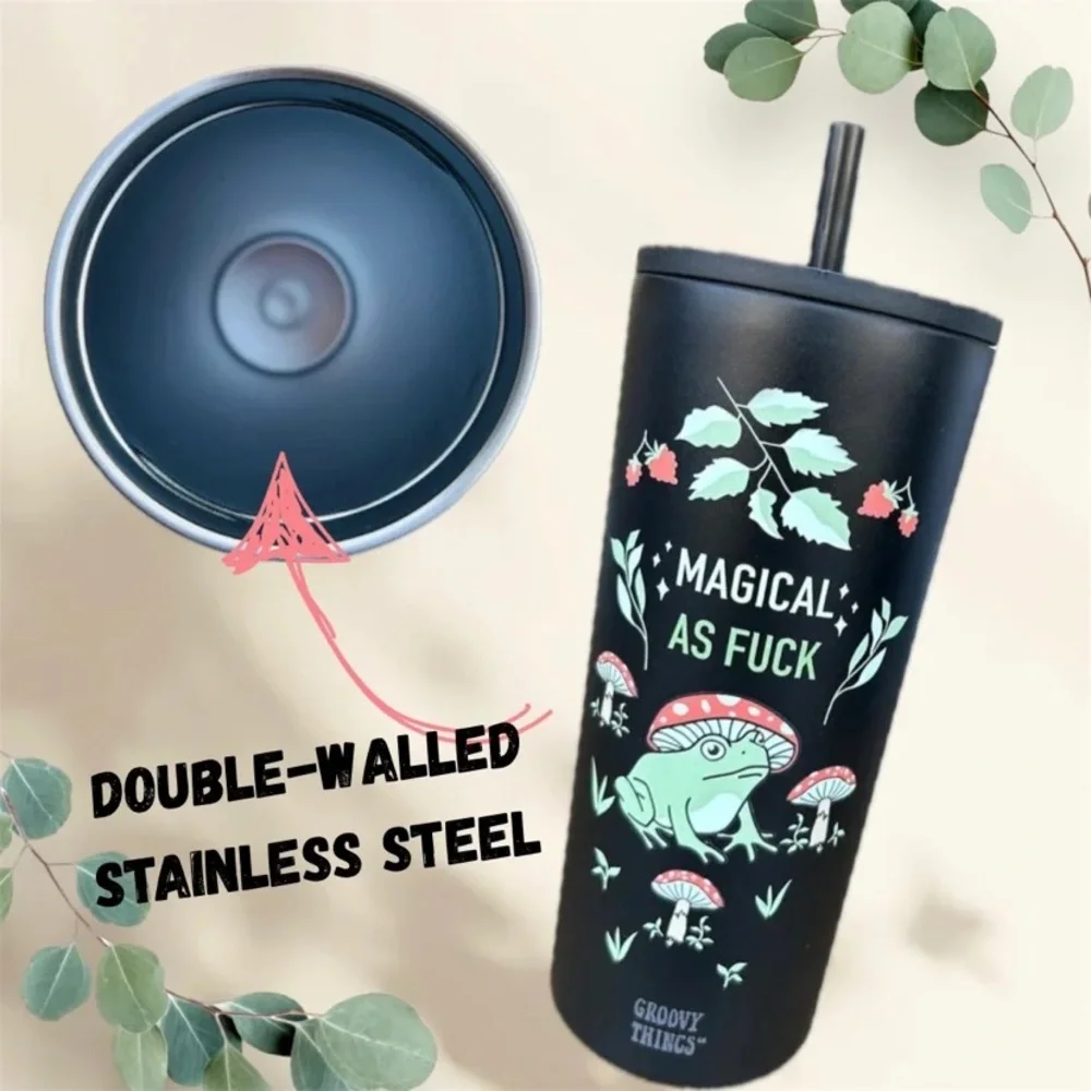 🍄🐸Magical As Fu€k Hippie Tumbler